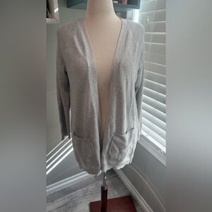 Cyrus‎ Women's Gray Open-Front Sweater